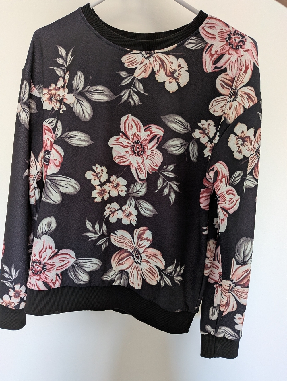 floral unbranded long sleeve crew neck